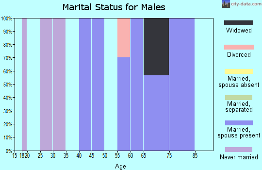 Zip code 12422 marital status for males