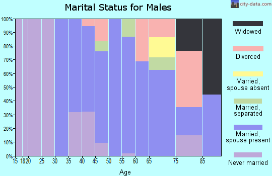 Zip code 12474 marital status for males