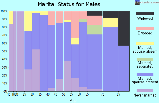 Zip code 12542 marital status for males