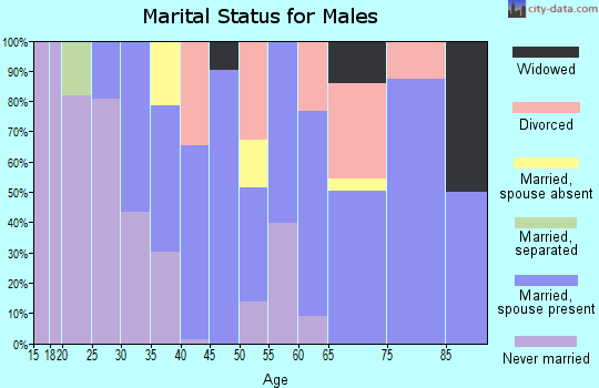 Zip code 12723 marital status for males