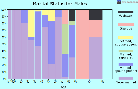 Zip code 12779 marital status for males