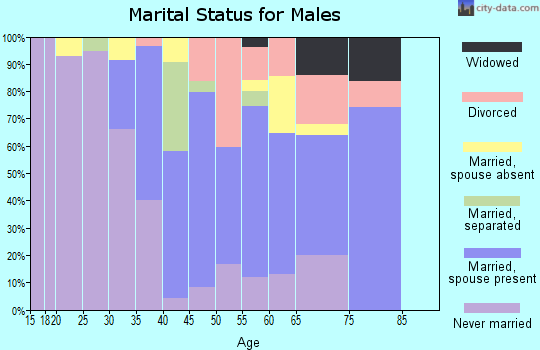Zip code 12937 marital status for males