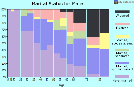 Zip code 14212 marital status for males