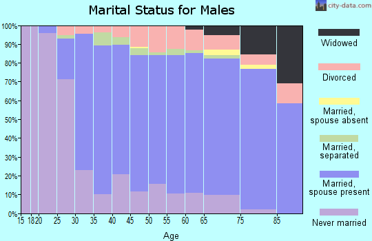 Zip code 14617 marital status for males
