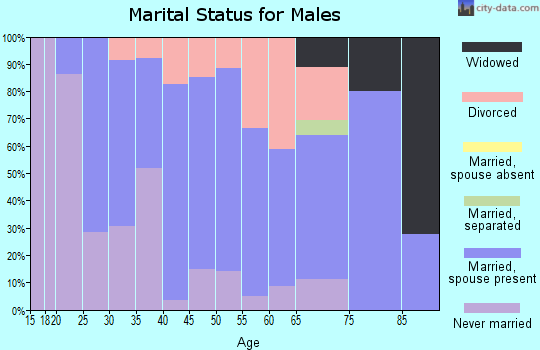 Zip code 15056 marital status for males