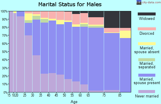 Zip code 18103 marital status