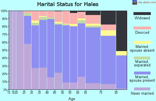 Zip code 18104 marital status