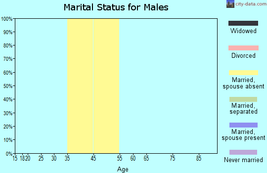 Zip code 19112 marital status for males