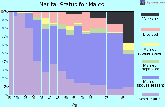 Zip code 19114 marital status for males