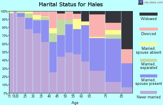 Zip code 19122 marital status for males