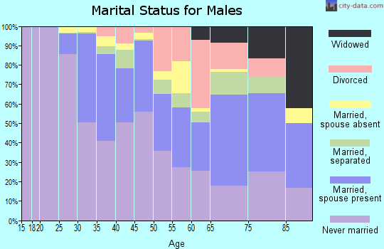 Zip code 19130 marital status for males