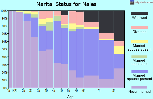 Zip code 19136 marital status for males