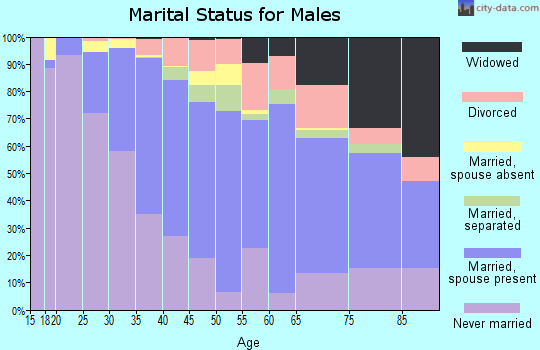 Zip code 19149 marital status for males