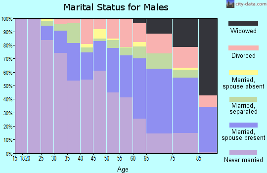 Zip code 21216 marital status for males