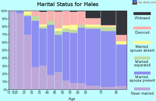 Zip code 21220 marital status for males