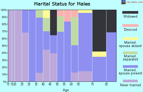 Zip code 22514 marital status for males