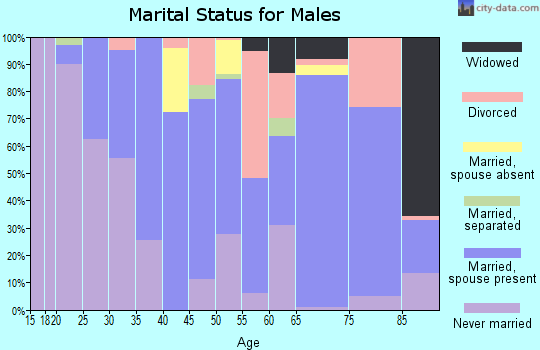 Zip code 22520 marital status for males