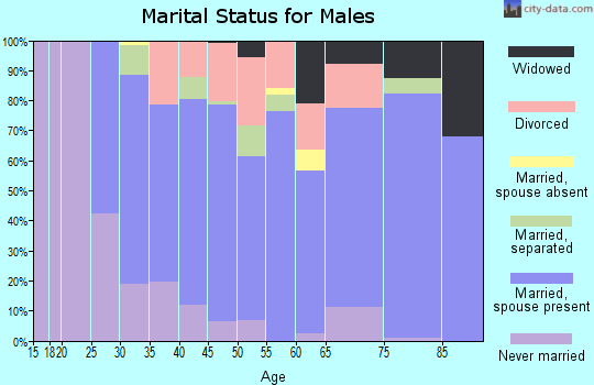 Zip code 22546 marital status for males