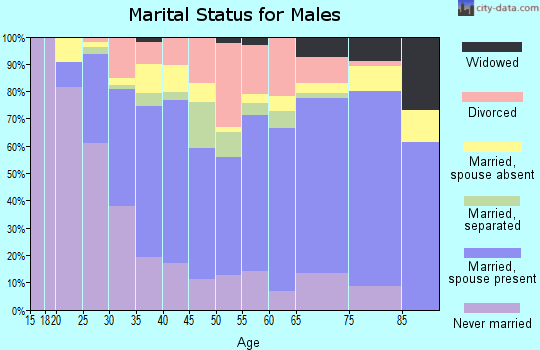 Zip code 27577 marital status for males