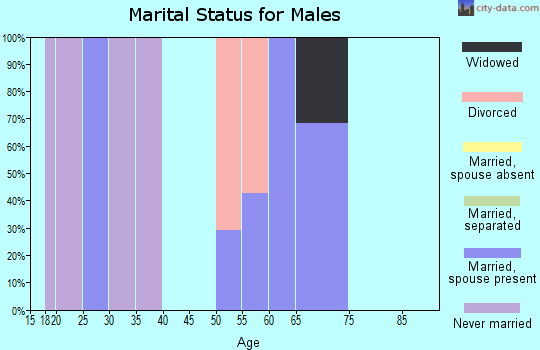 Zip code 27866 marital status for males