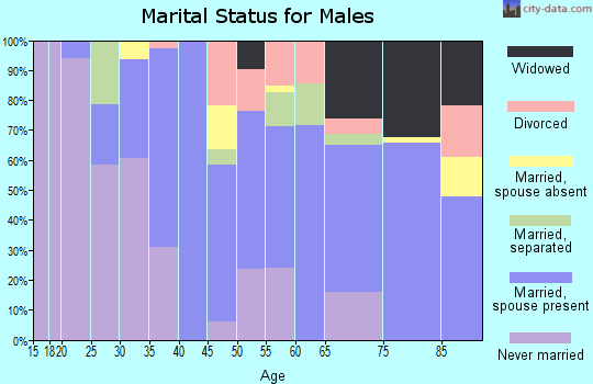 Zip code 29059 marital status for males