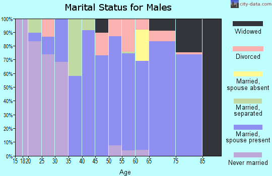 Zip code 29696 marital status for males
