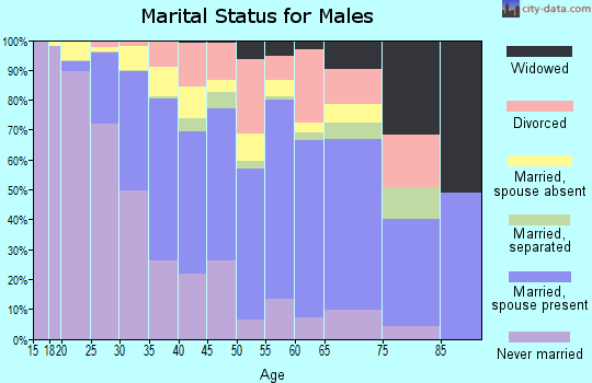 Zip code 30008 marital status for males