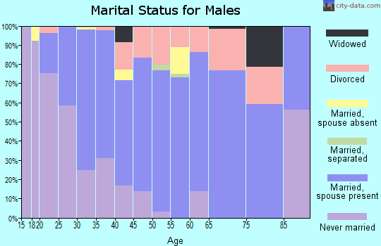 Zip code 30011 marital status for males