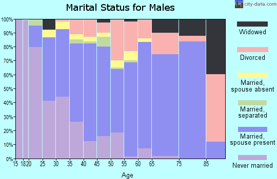 Zip code 30016 marital status for males