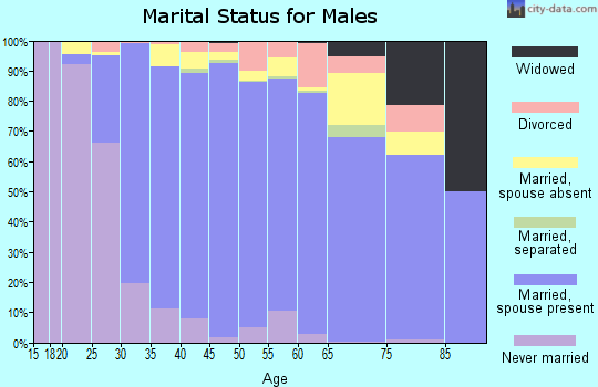 Zip code 30024 marital status for males