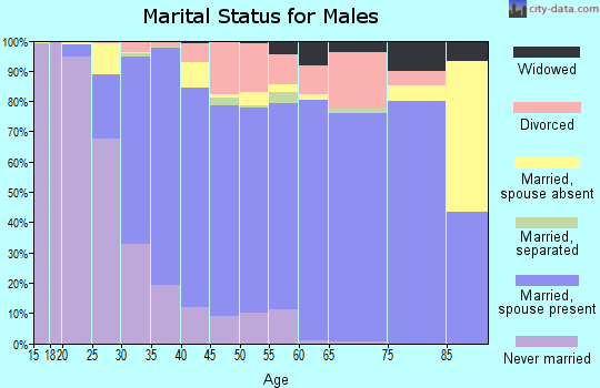 Zip code 30039 marital status for males