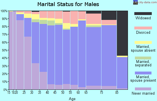 Zip code 30043 marital status for males