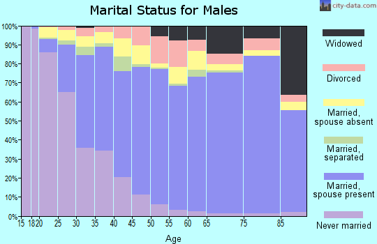 Zip code 30044 marital status for males