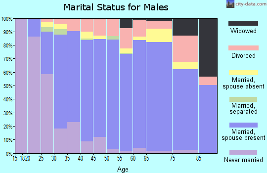 Zip code 30052 marital status for males
