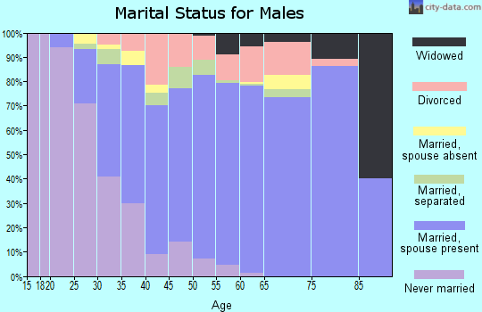 Zip code 30094 marital status for males