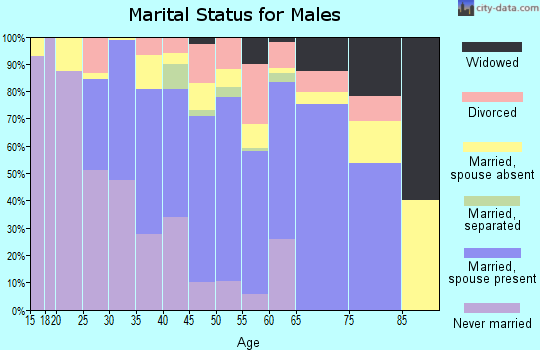Zip code 30106 marital status for males