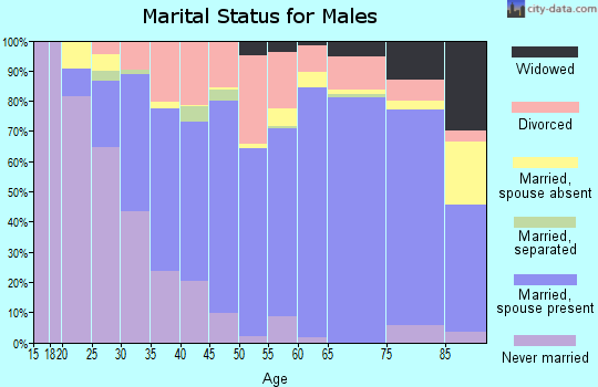 Zip code 30120 marital status for males