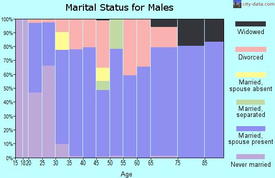 Zip code 30170 marital status for males