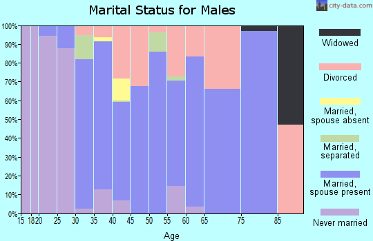 Zip code 30183 marital status for males