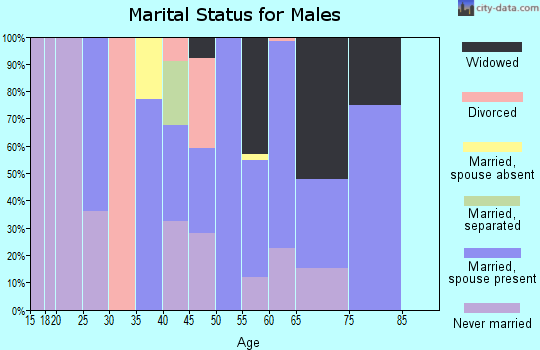 Zip code 30218 marital status for males