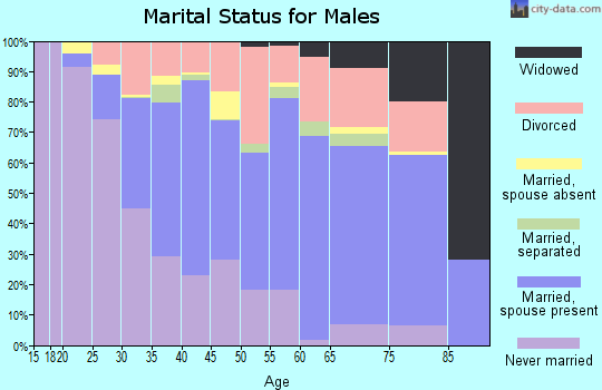 Zip code 30223 marital status for males