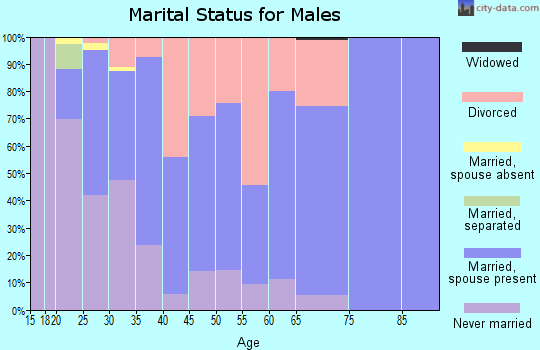 Zip code 30230 marital status for males