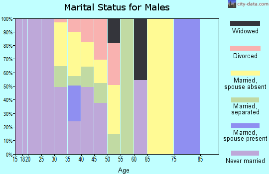 Zip code 30250 marital status for males