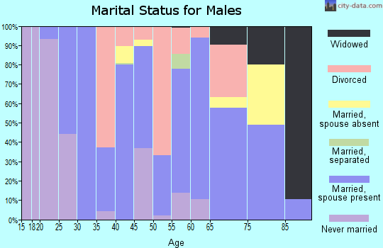 Zip code 30257 marital status for males