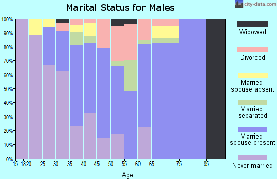 Zip code 30273 marital status for males