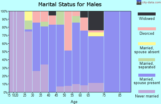 Zip code 30288 marital status for males