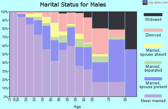Zip code 30310 marital status for males