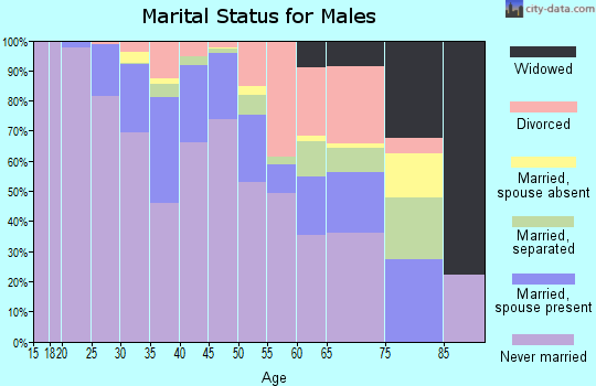 Zip code 30312 marital status for males