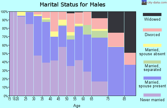 Zip code 30316 marital status for males