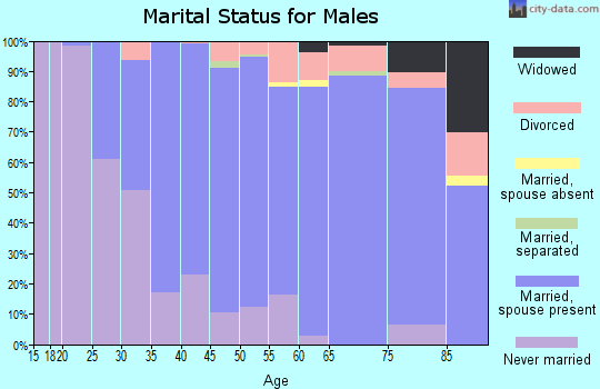Zip code 30327 marital status for males